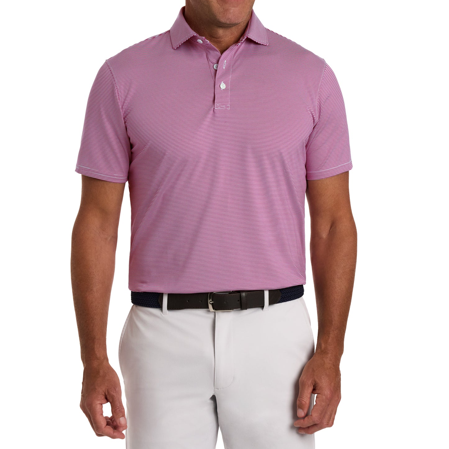 H&B The Perkins Shirt - Cabernet & White