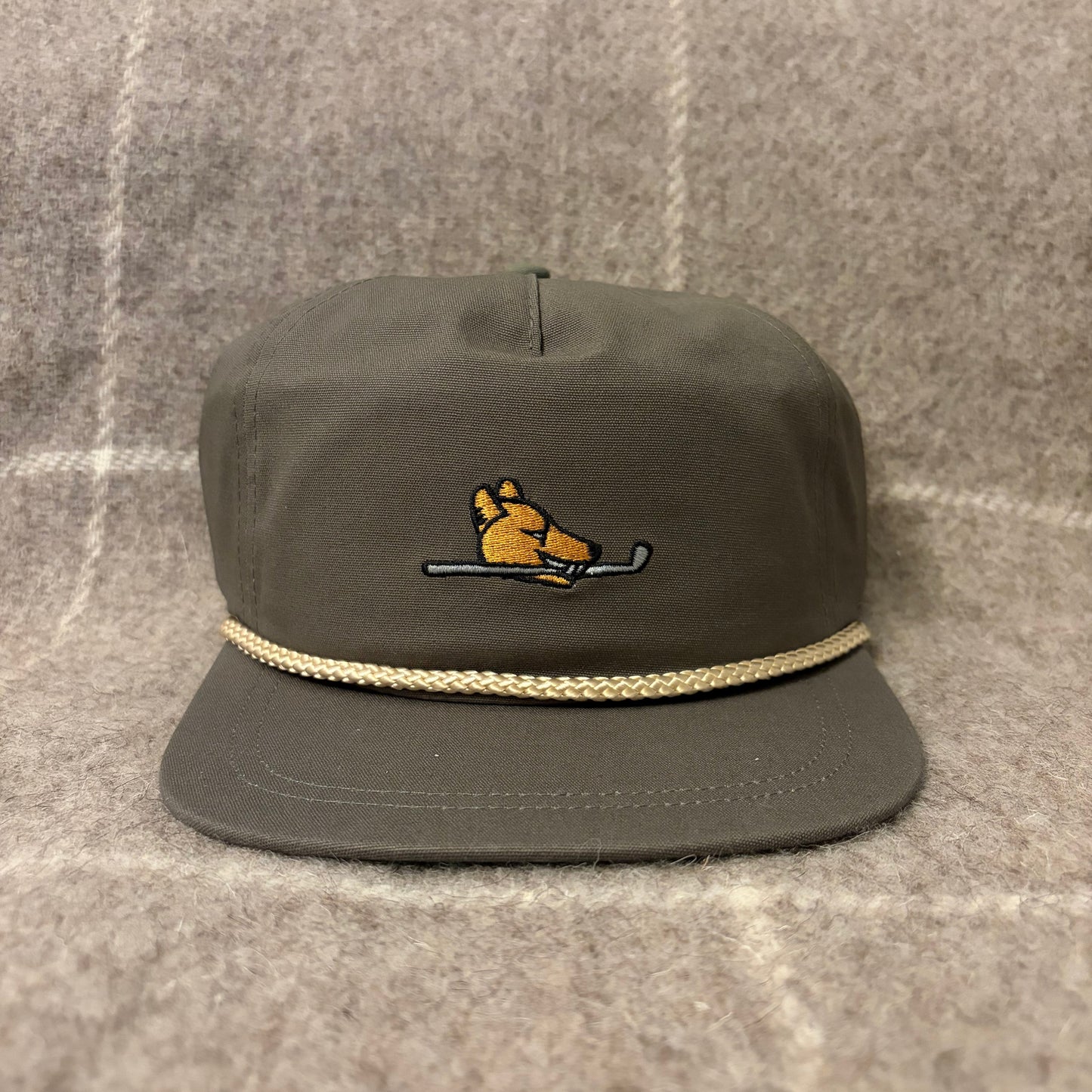 The Original Rope Hat Olive or Deep Gold/Brown