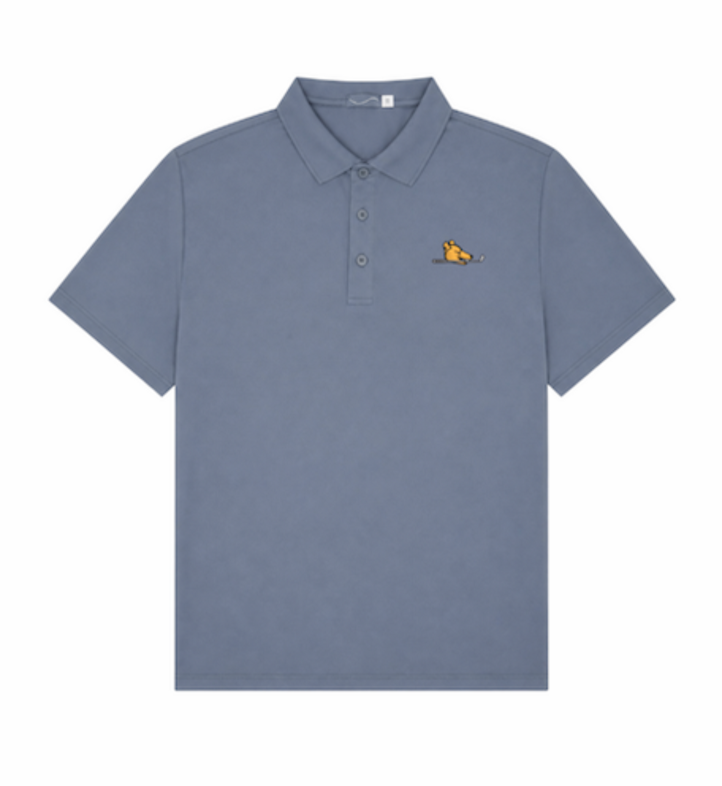 Angus and Grace Go Golfing Men's Grey Polo