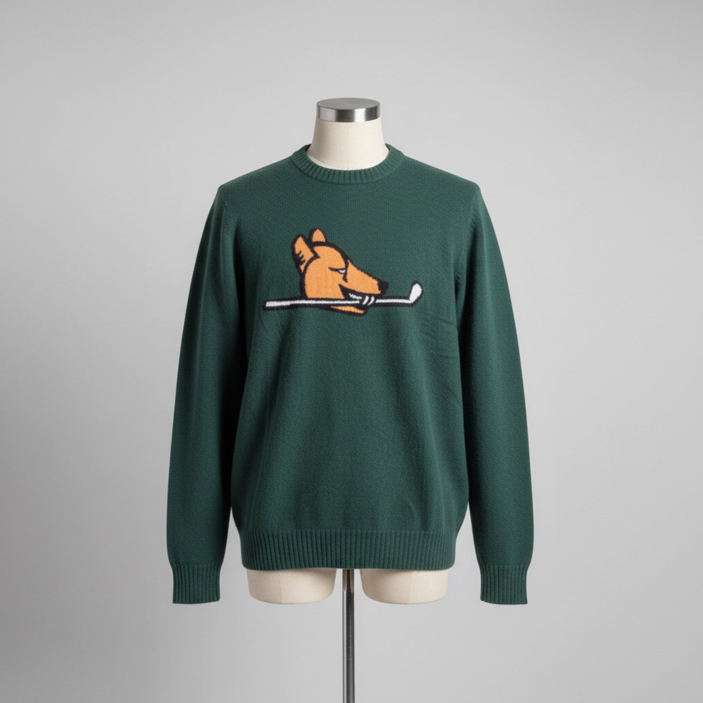 Angus and Grace Cashmere Crewneck Men's Green