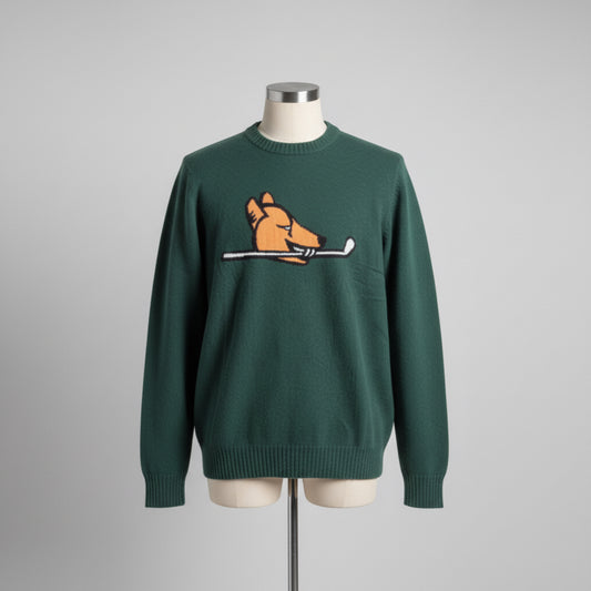Angus and Grace Cashmere Crewneck Men's Green