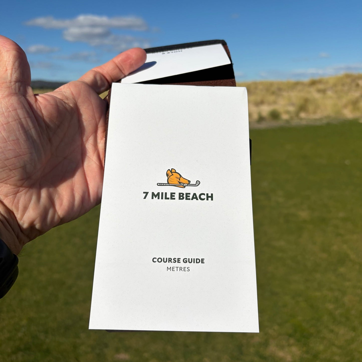Yardage book with cover