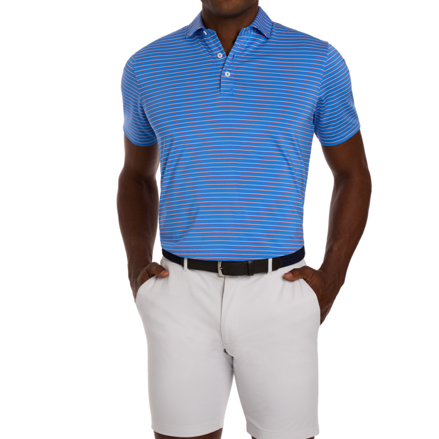 H&B The Springer Shirt - Horizon Blue, White and Cabernet