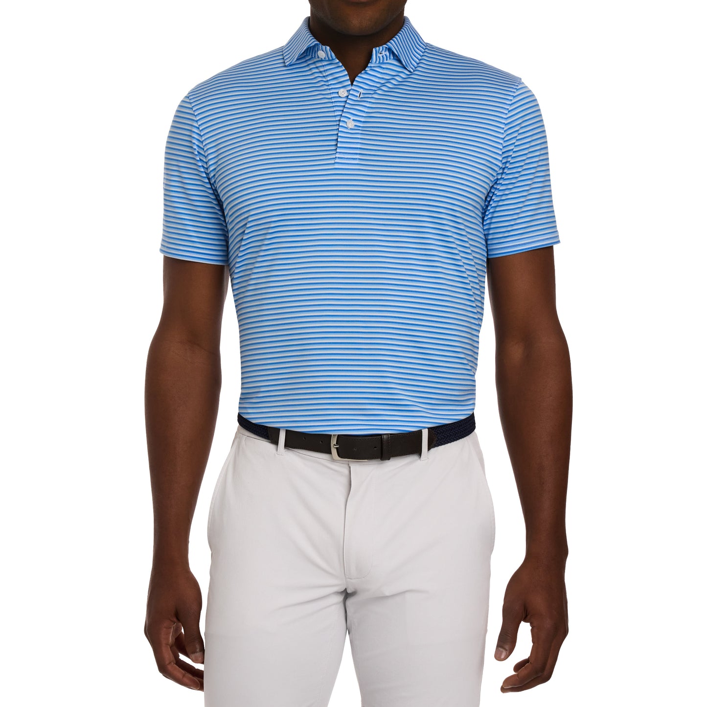 H&B The Fleming Shirt - Horizon Blue, Vista Blue and White