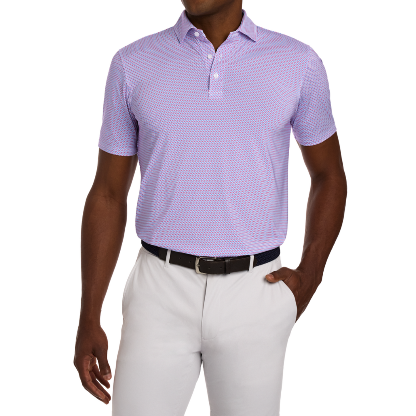 H&B The Norman Shirt - Cabernet and Horizon Blue
